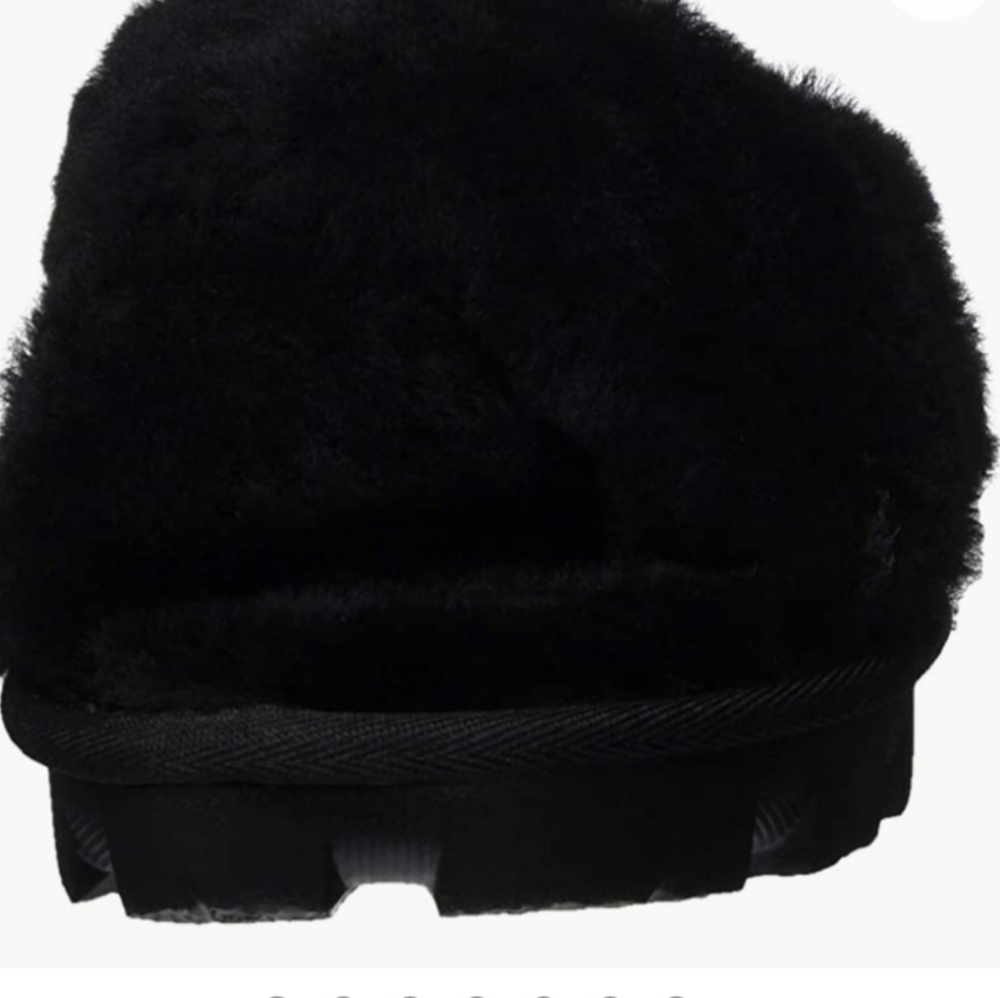 Ugg Flufette Crossover Slide Size 8/Runs Large/Bl… - image 4
